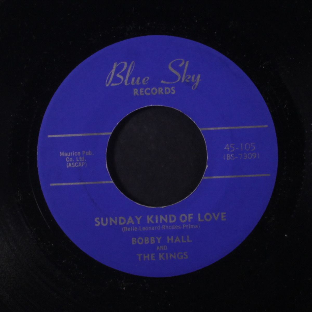 sunday kind of love / love no one by BOBBY HALL & KINGS
