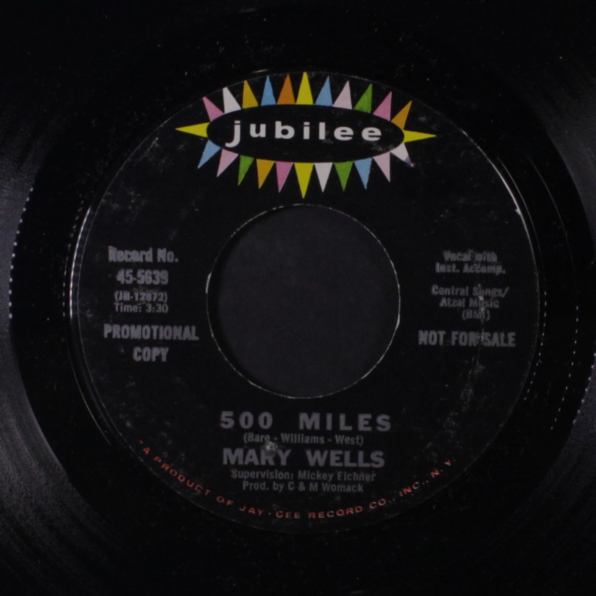don't look back / 500 miles by MARY WELLS