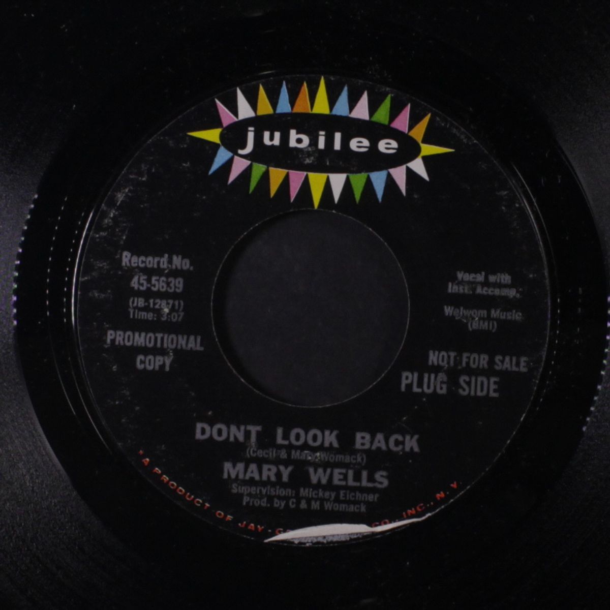 don't look back / 500 miles by MARY WELLS
