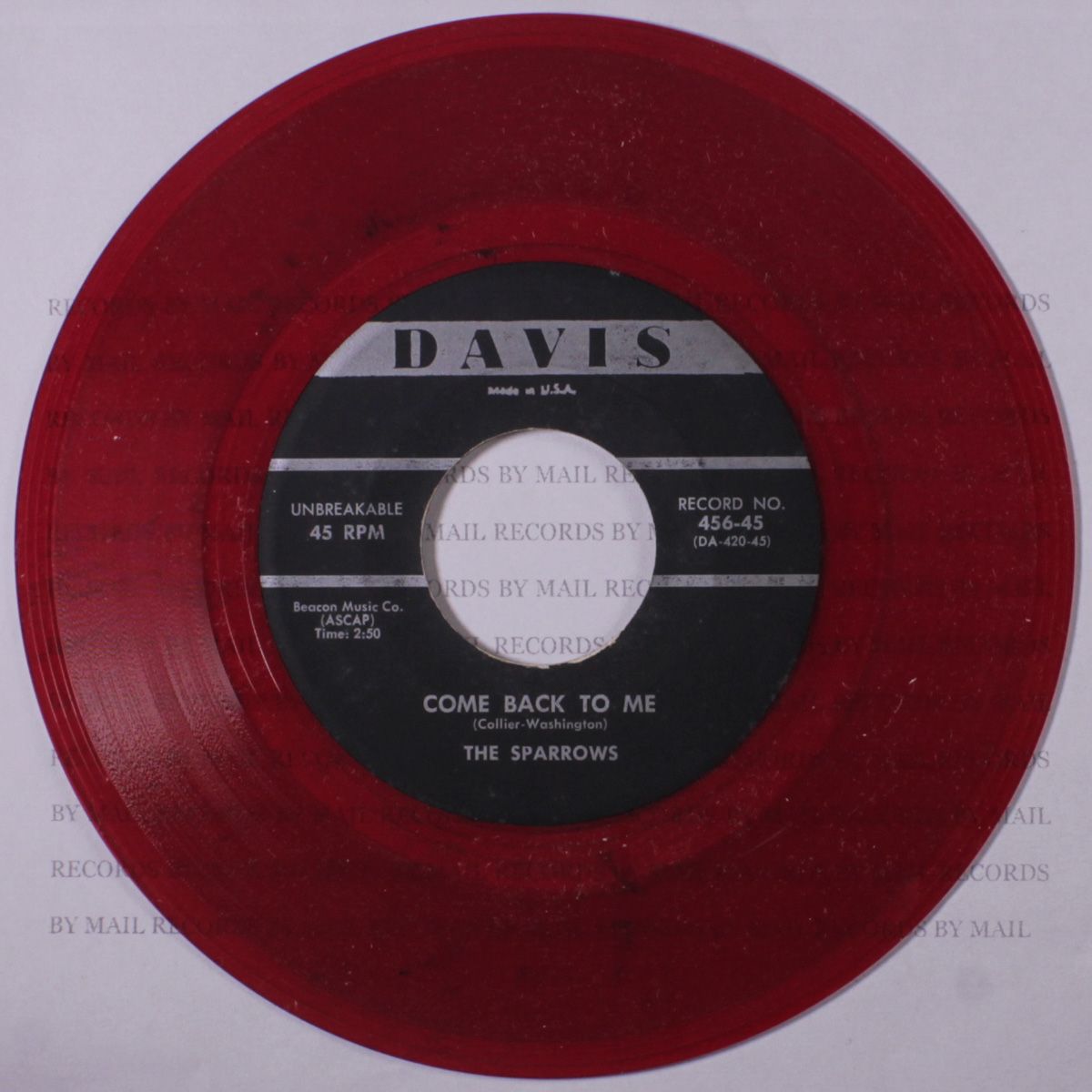 love me tender / come back to me by SPARROWS