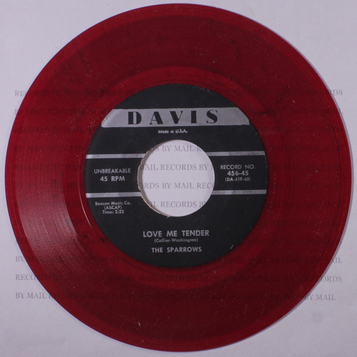 love me tender / come back to me by SPARROWS