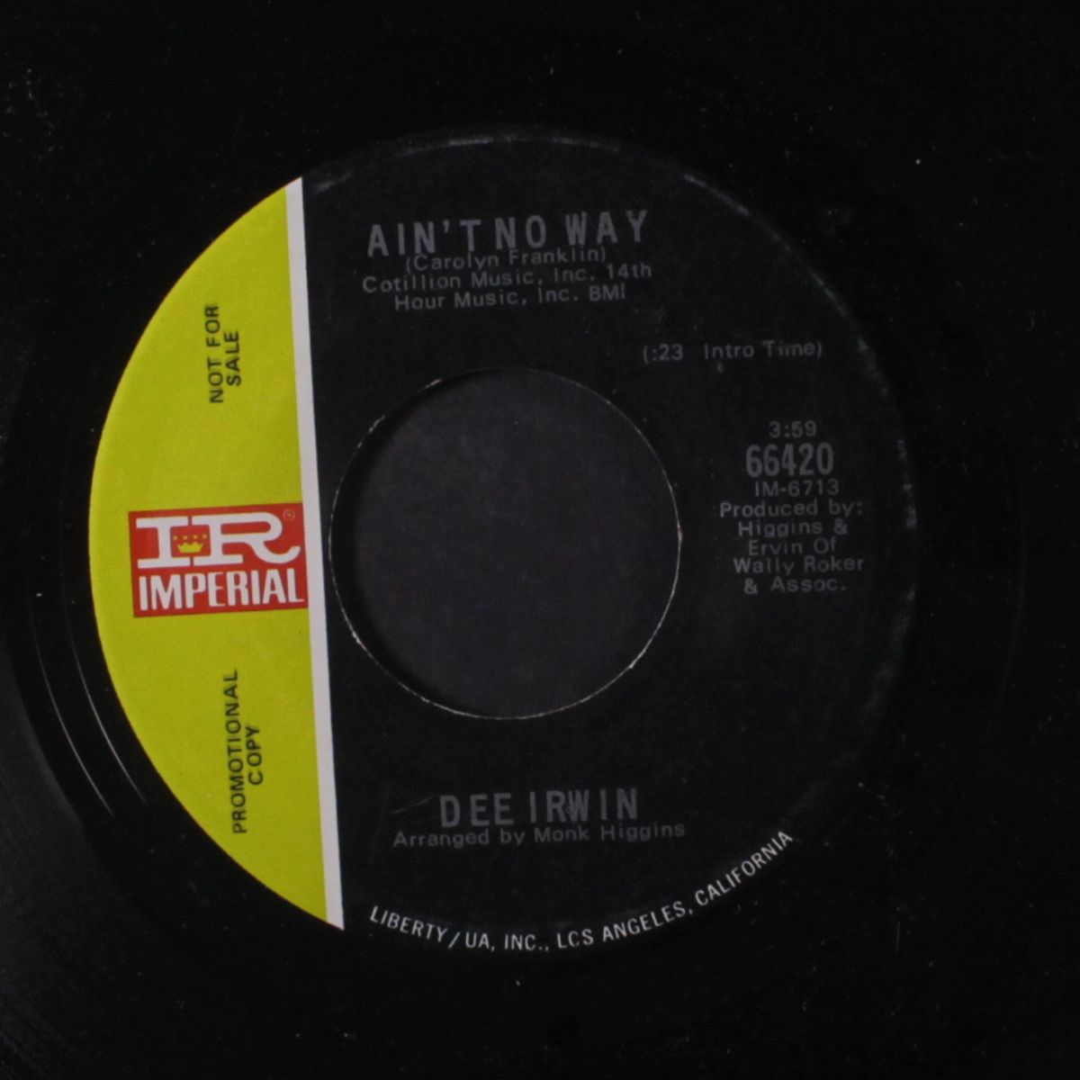 ain't no way / cherish by DEE IRWIN