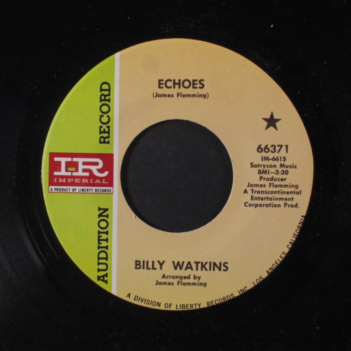 echoes / somebody's love by BILLY WATKINS