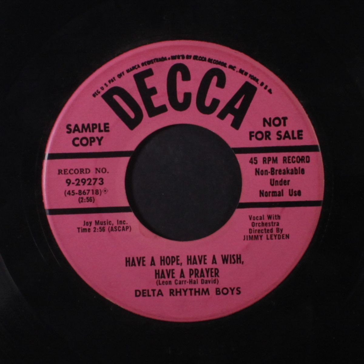 have a hope, have a wish, have a prayer by DELTA RHYTHM BOYS
