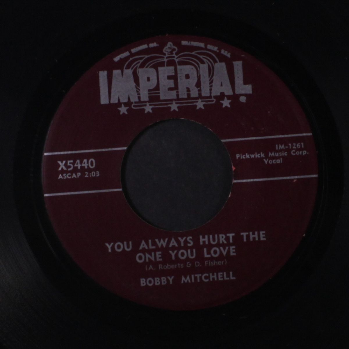 you always hurt the one you love by BOBBY MITCHELL