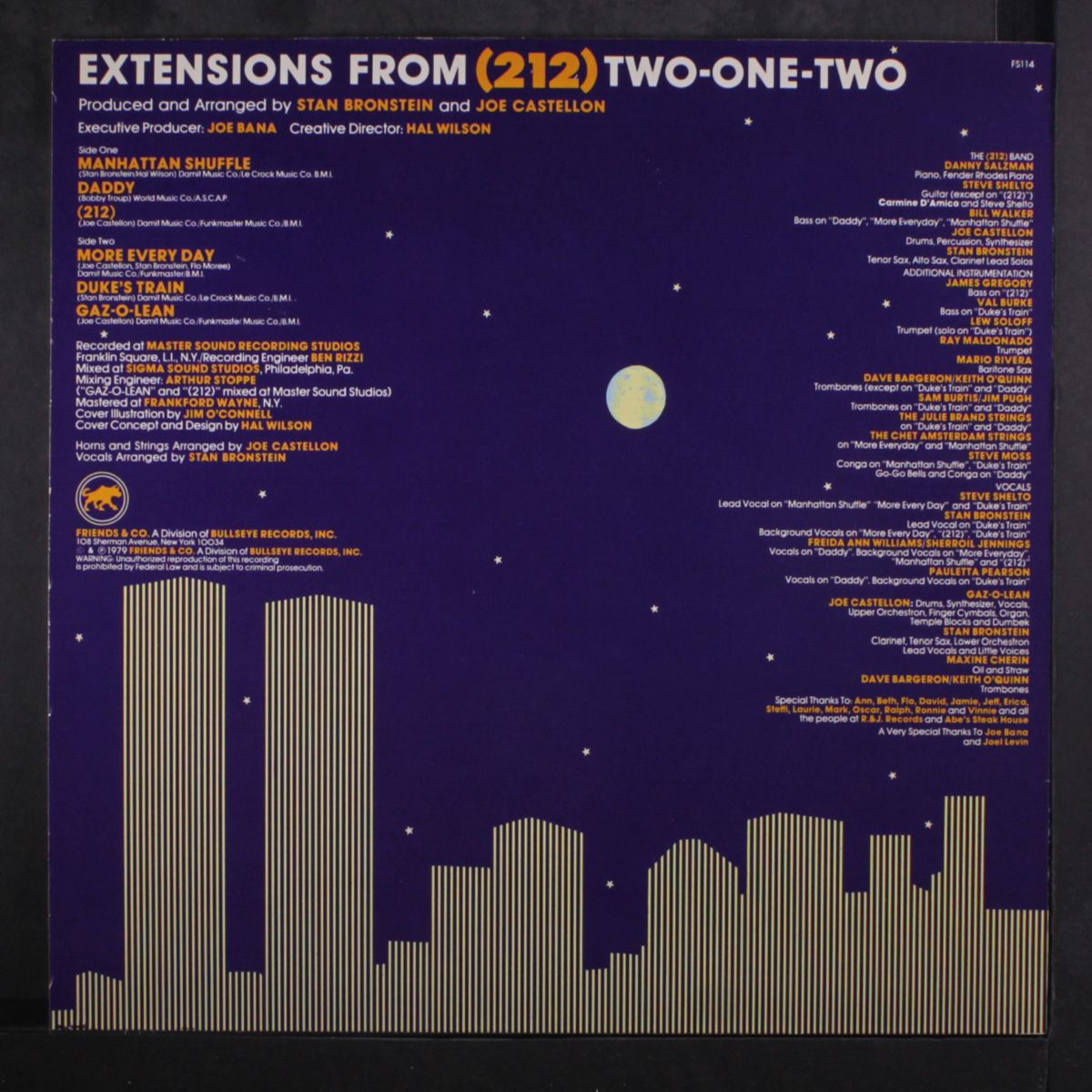 extensions from by AREA CODE (212)