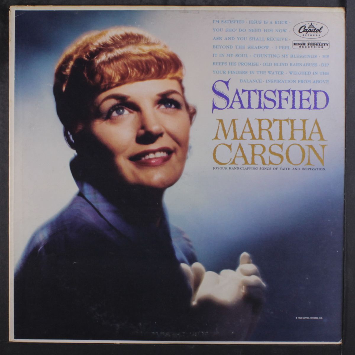 satisfied by MARTHA CARSON
