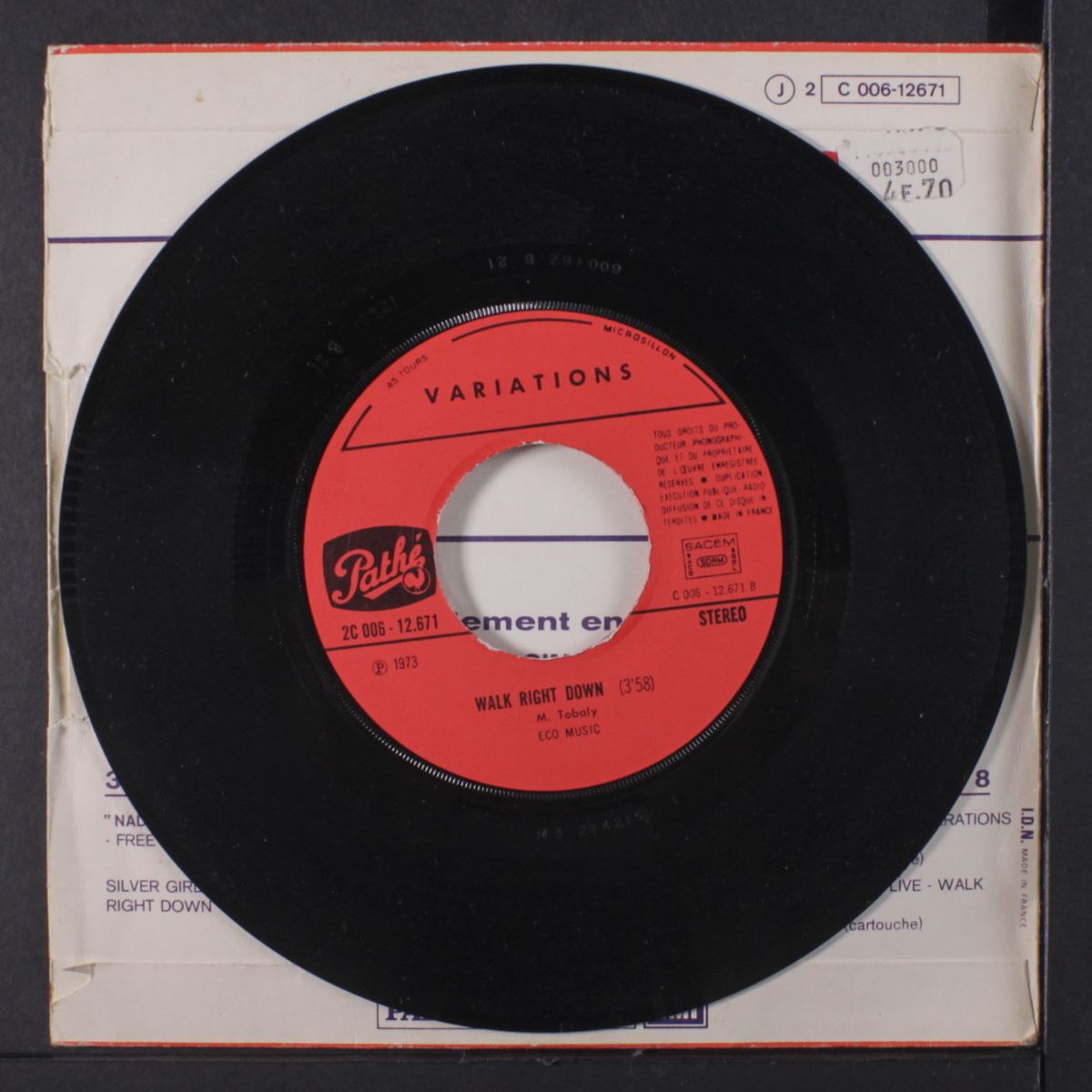 silver girl / walk right down by VARIATIONS