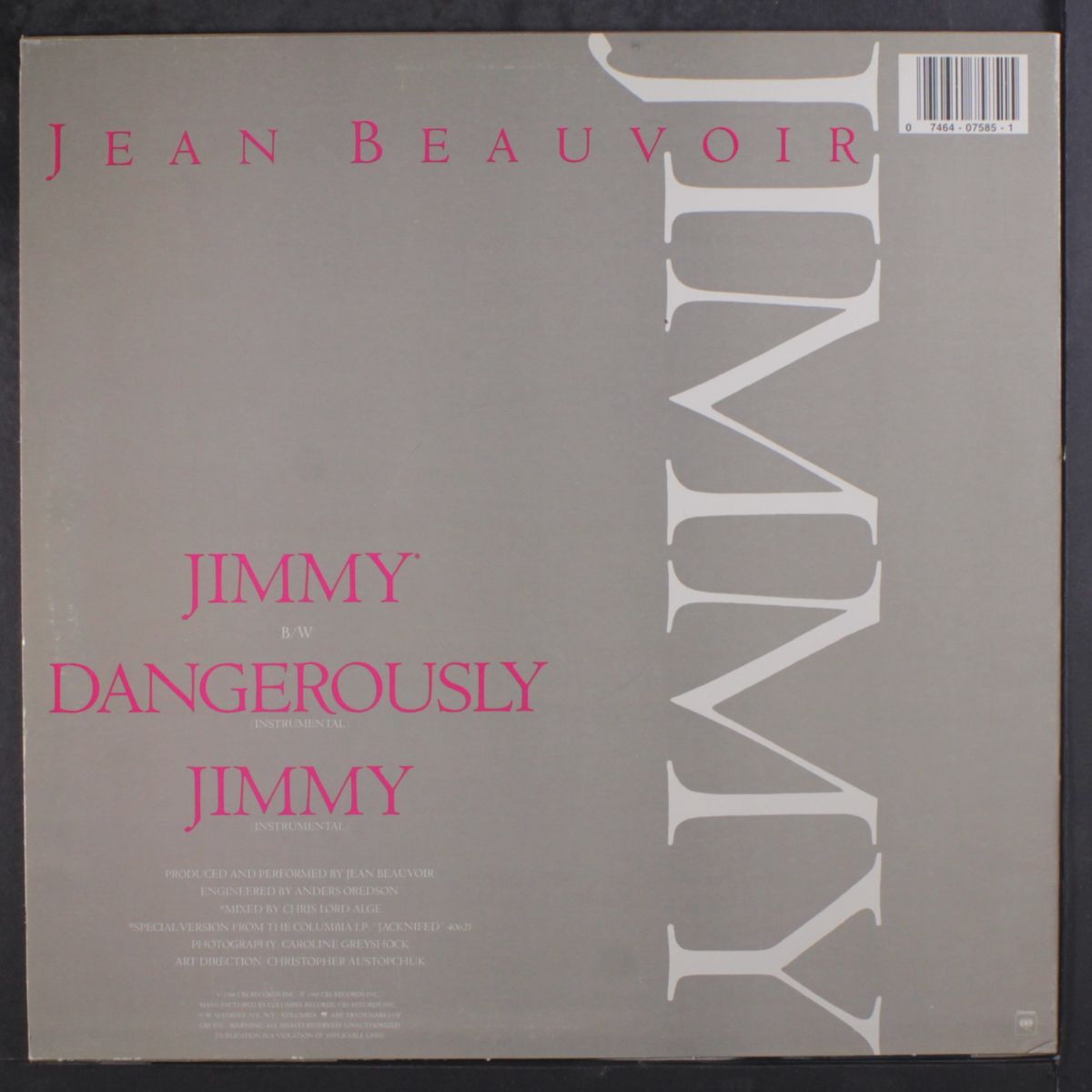 jimmy by JEAN BEAUVOIR