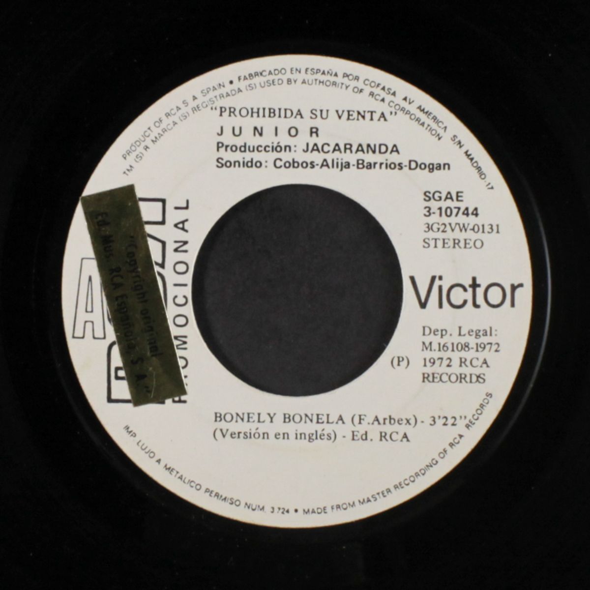 bonely bonela / everybody is looking for love by JUNIOR