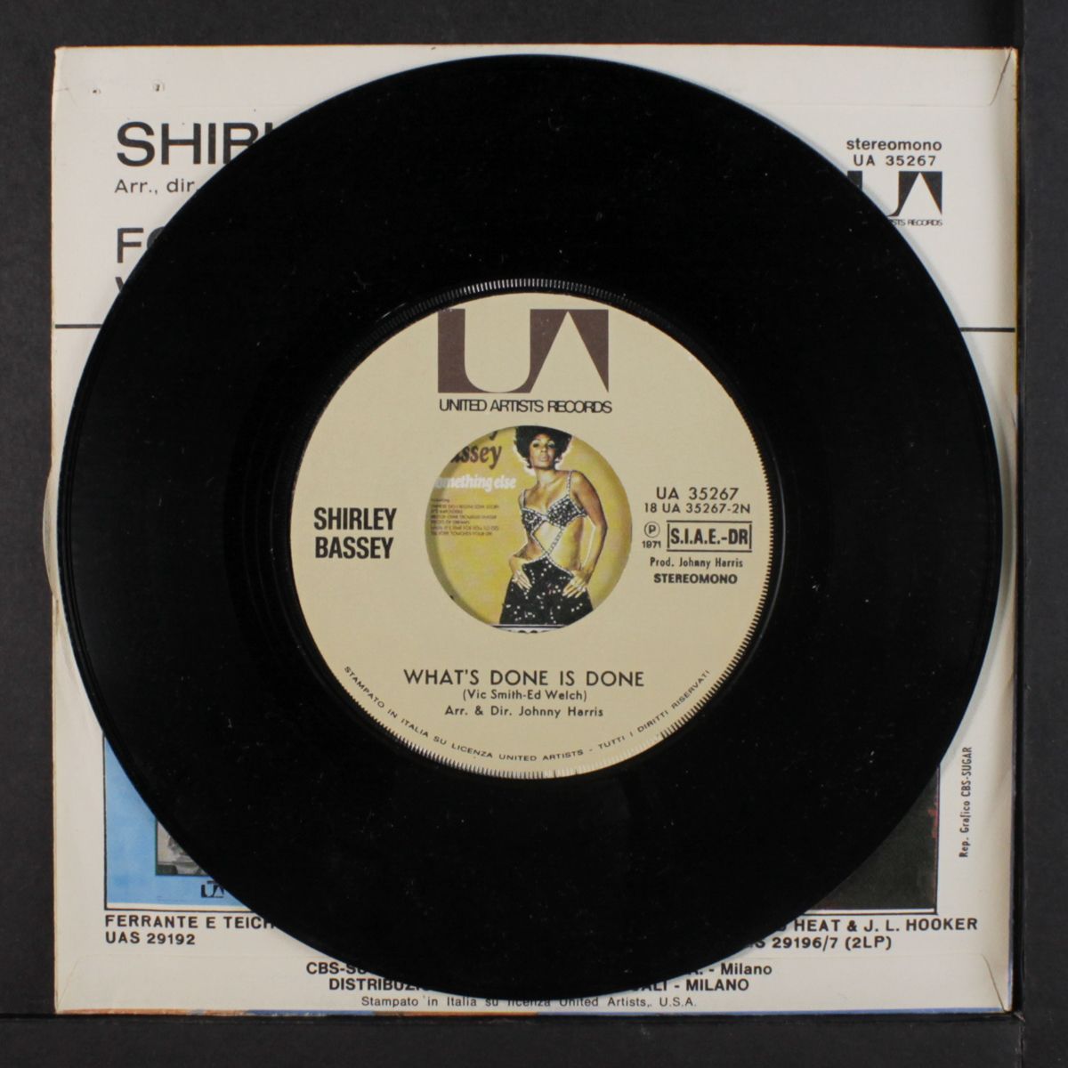 for all we know / what's done is done by SHIRLEY BASSEY