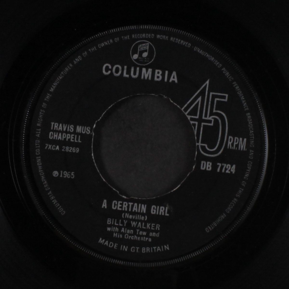a certain girl / i don't wanna fall in love by BILLY WALKER