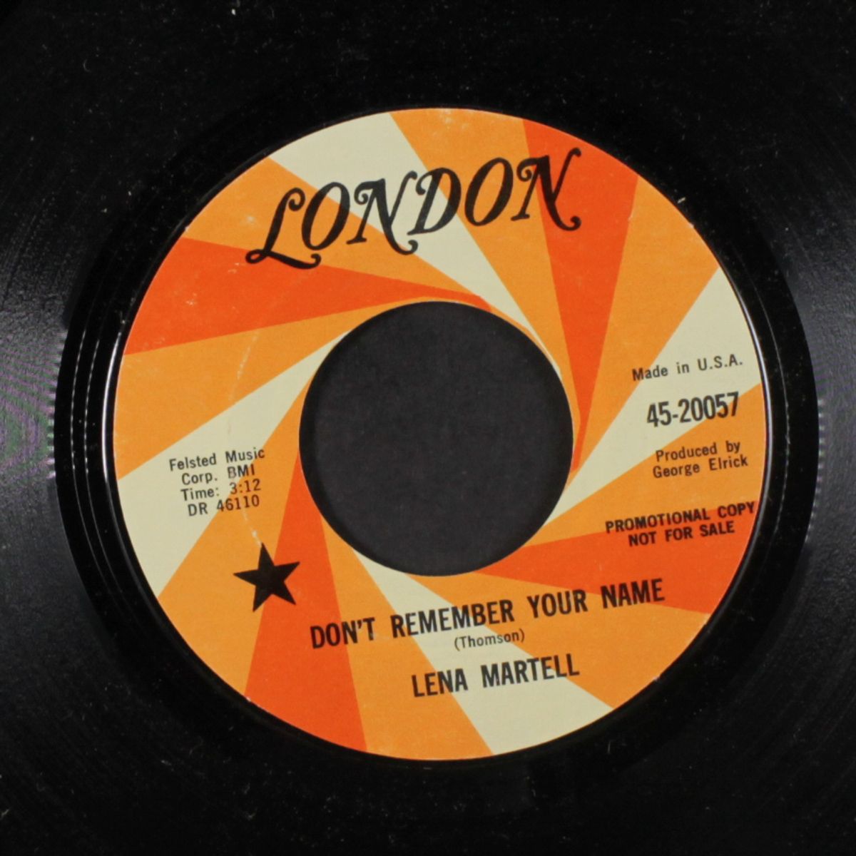 now / don't remember your name by LENA MARTELL