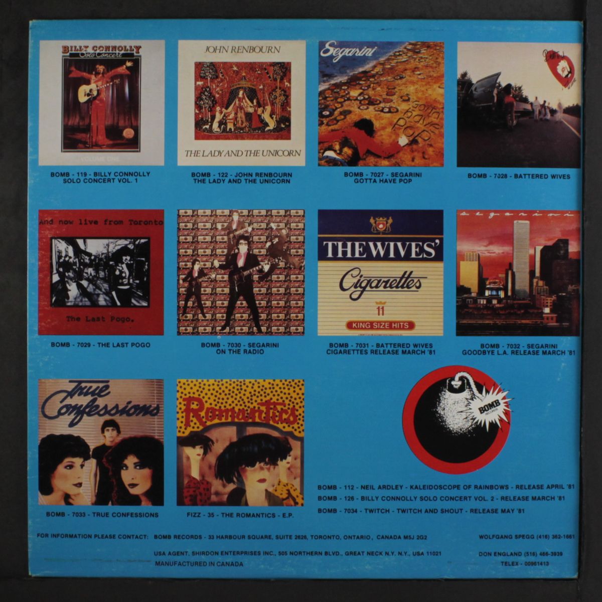 bomb catalogue 1981 by VARIOUS