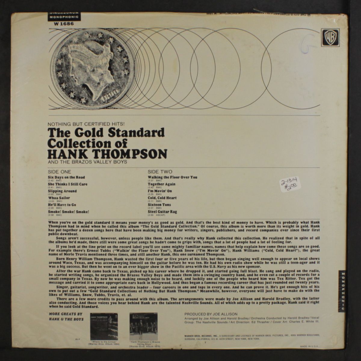 the gold standard collection by HANK THOMPSON