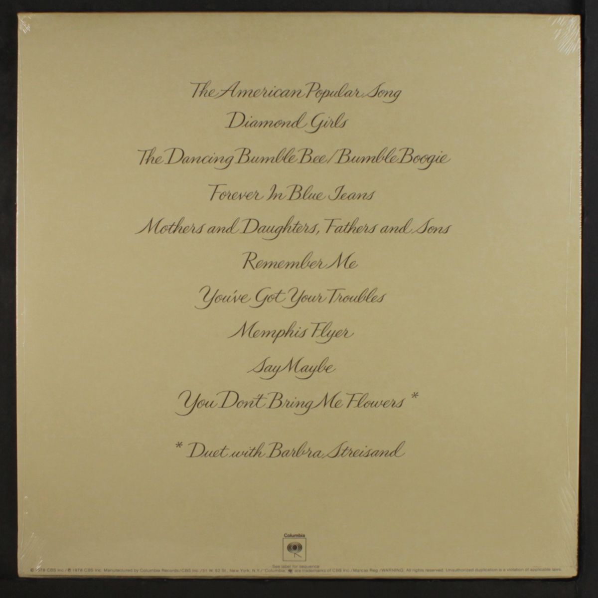 you don't bring me flowers by NEIL DIAMOND