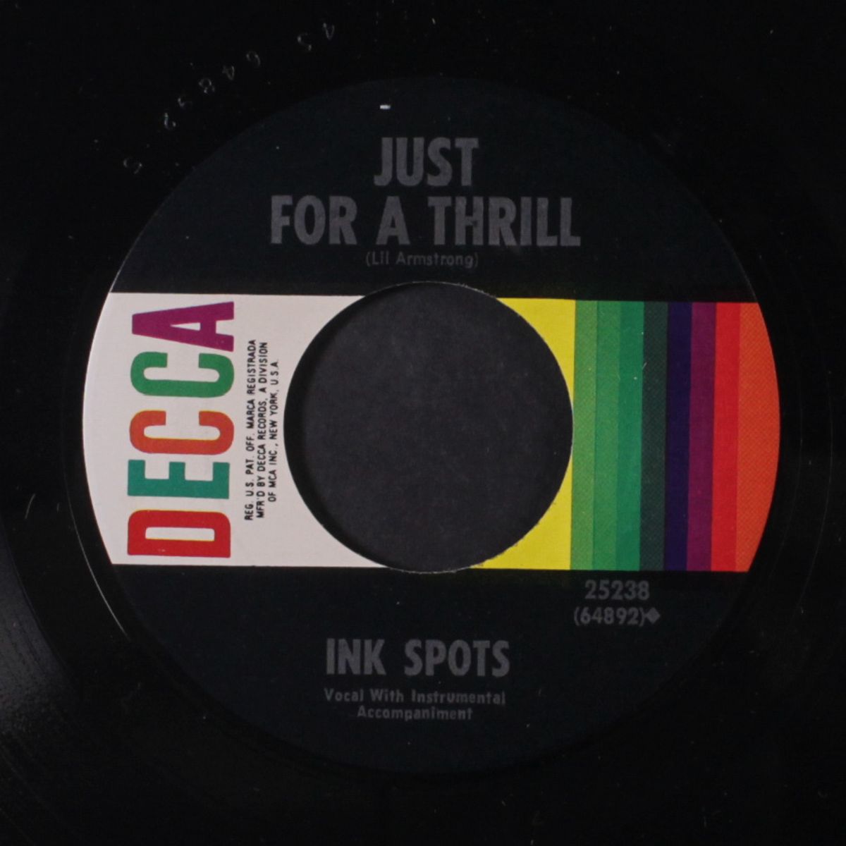 just for a thrill / i'll get by by INK SPOTS
