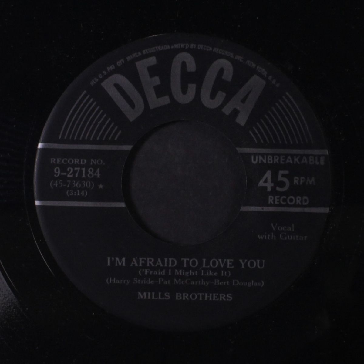 i'm afraid to love you by MILLS BROTHERS