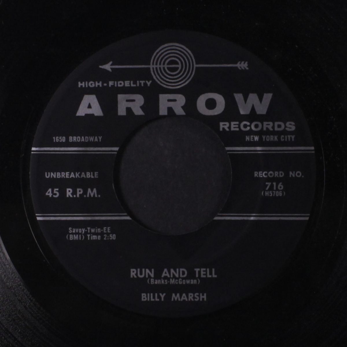 run and tell / don't tell me by BILLY MARSH & GROUP