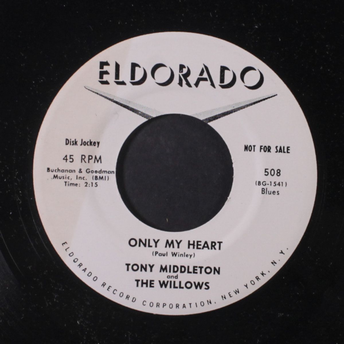 only my heart / the first taste of love by TONY MIDDLETON & WILLOWS