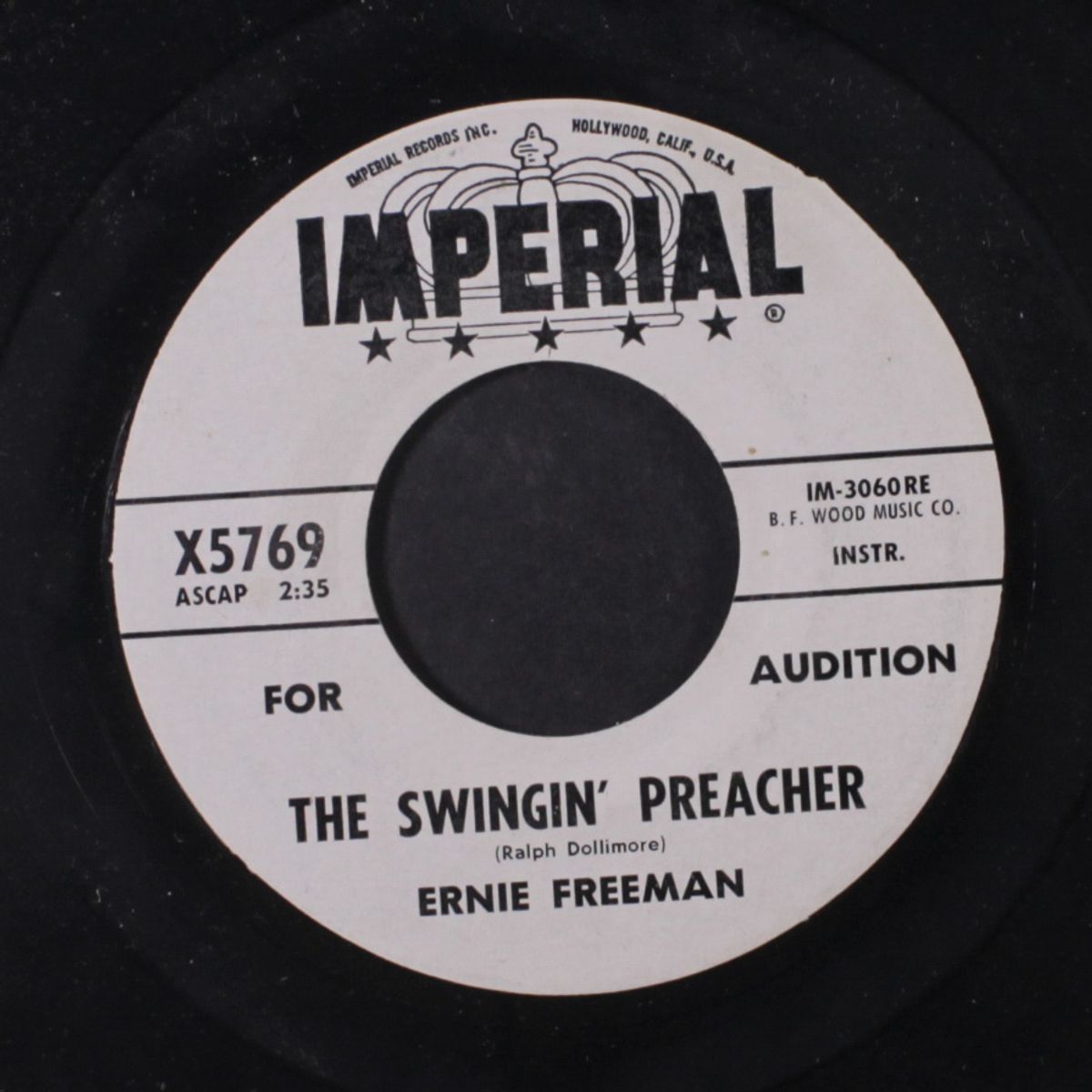 the swingin' preacher by ERNIE FREEMAN