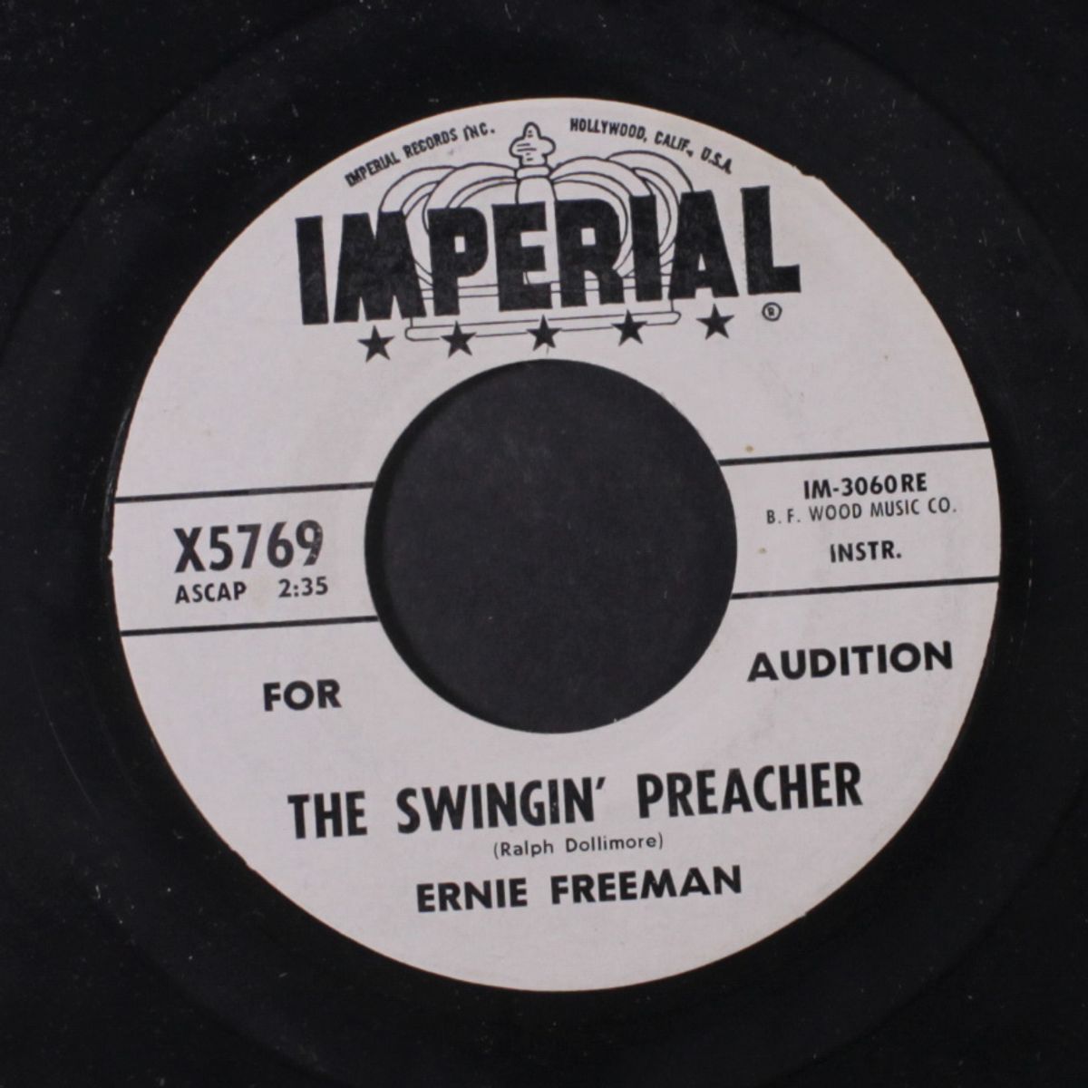 the swingin' preacher by ERNIE FREEMAN