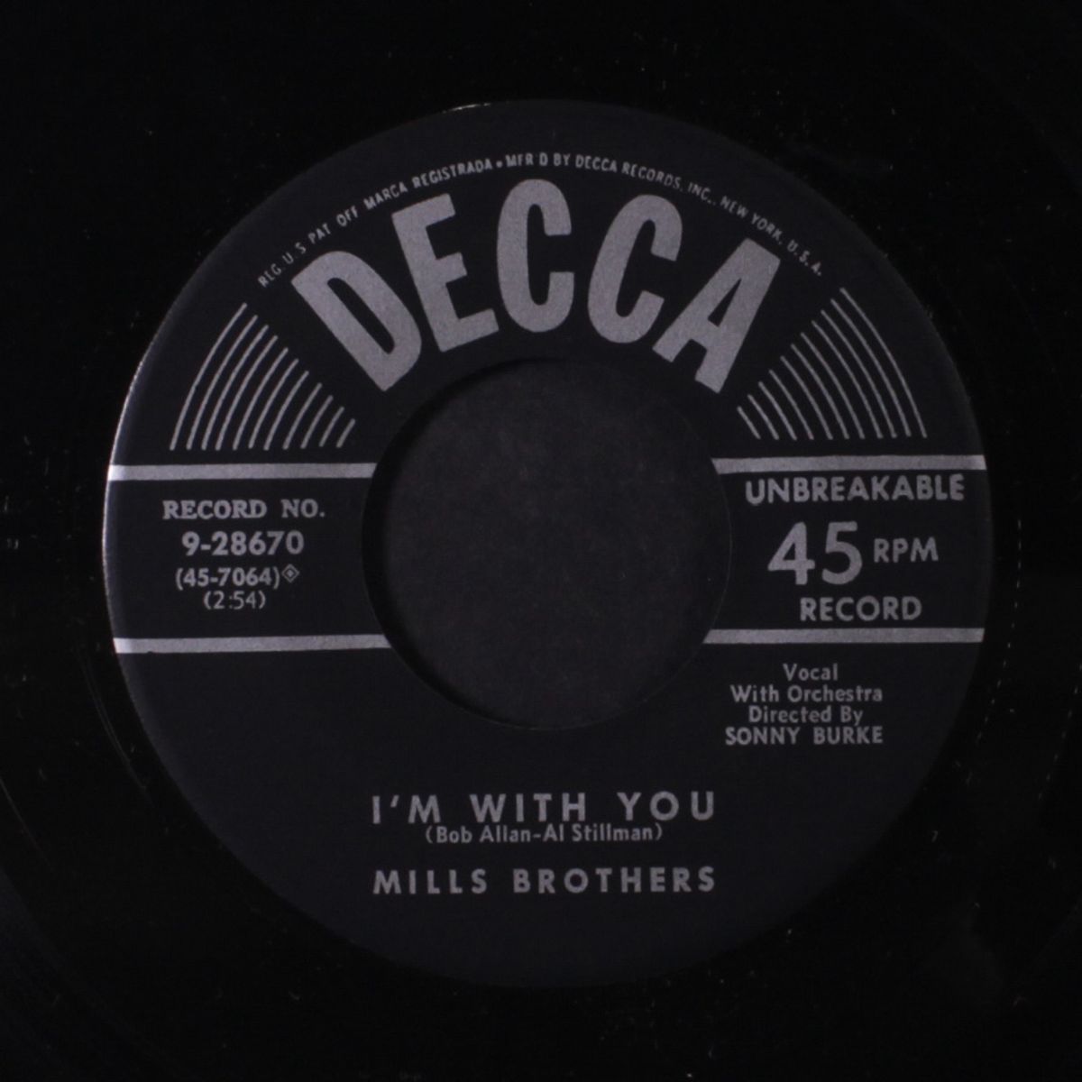 say si si / i'm with you by MILLS BROTHERS