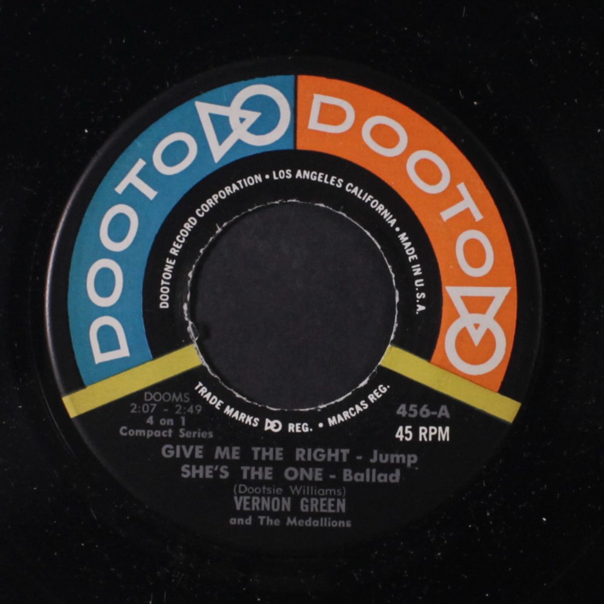 give me the right, she's the one / you're an angel, mr. junkman by MEDALLIONS / PENGUINS