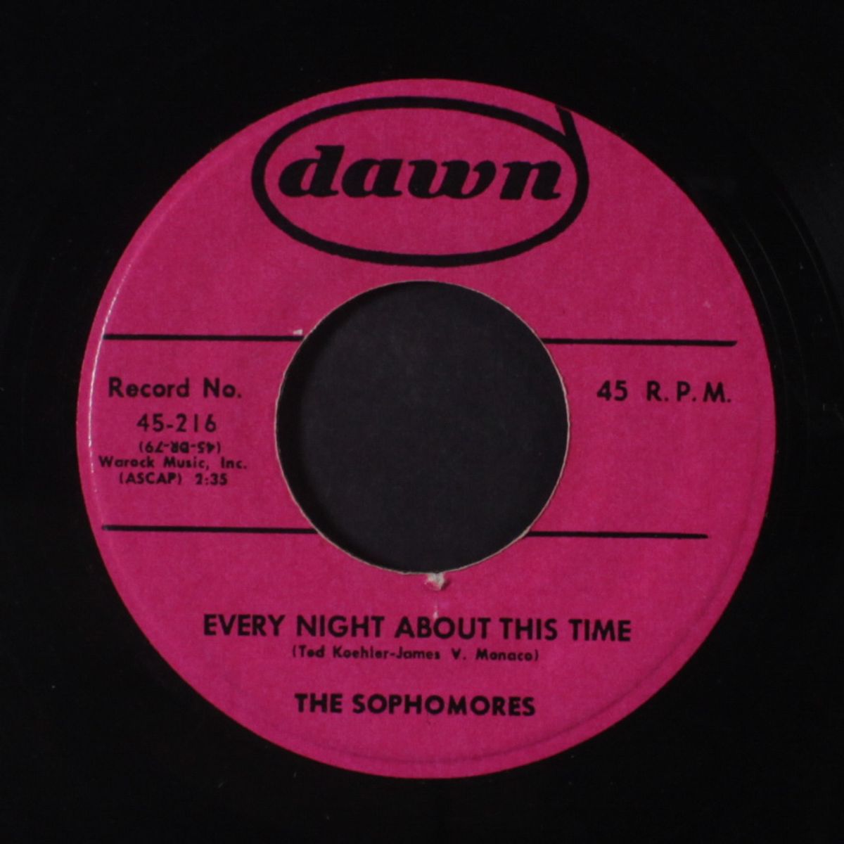 cool cool baby / every night about this time by SOPHOMORES