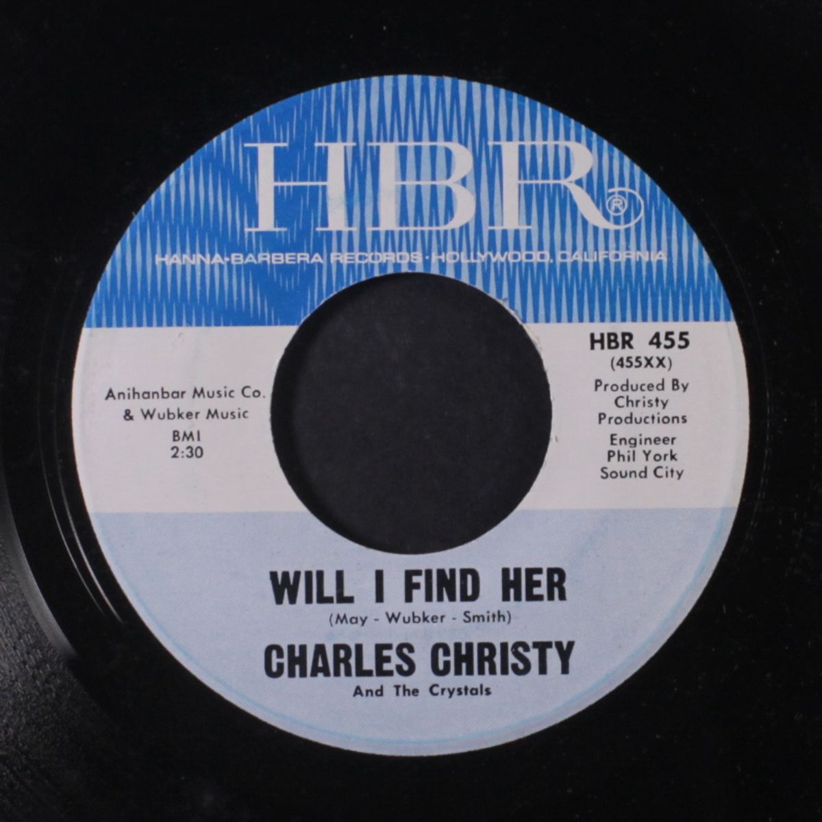 cherry pie / will i find her by CHARLES CHRISTY & CRYSTALS