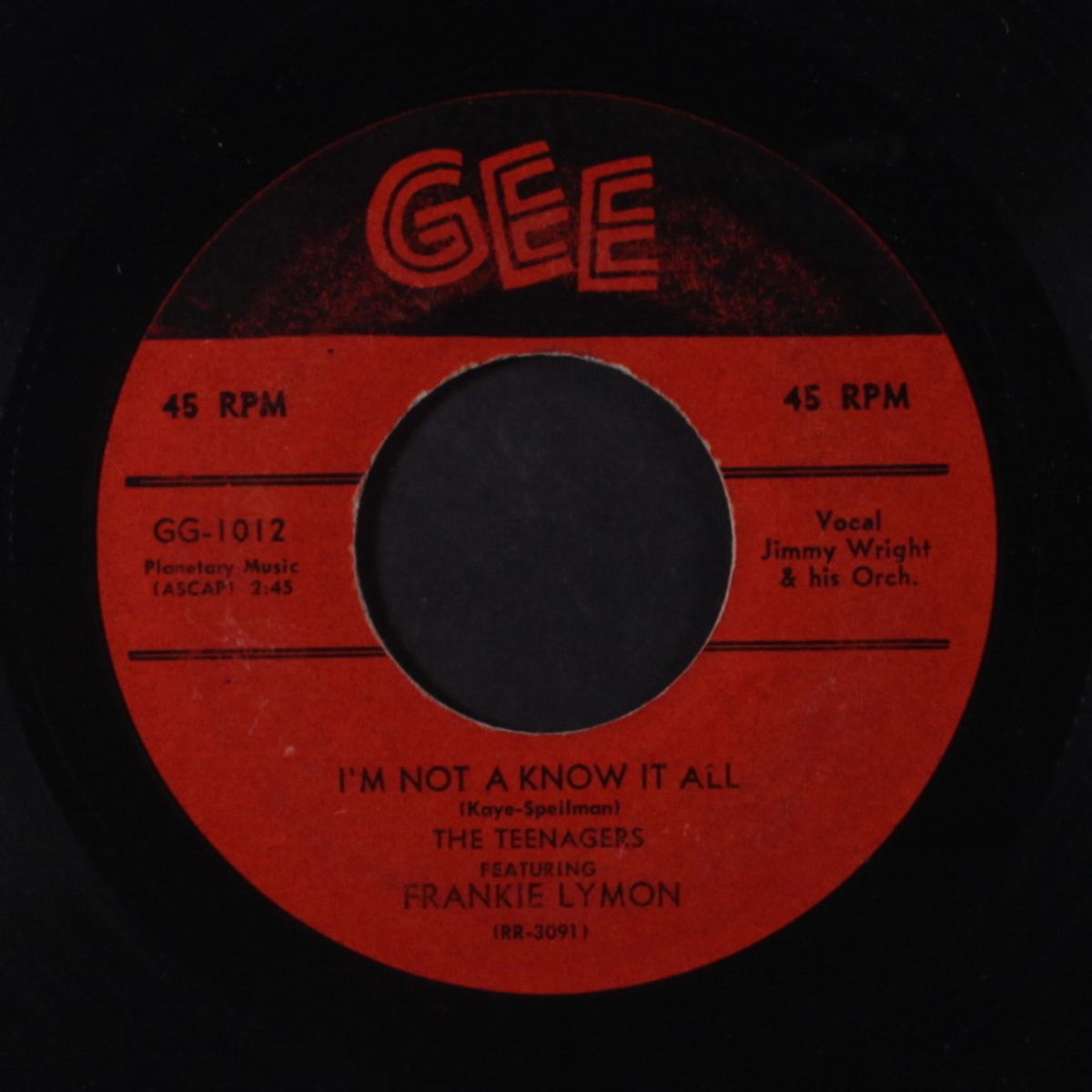 i'm not a know it all / i want you to be my girl by FRANKIE LYMON & TEENAGERS