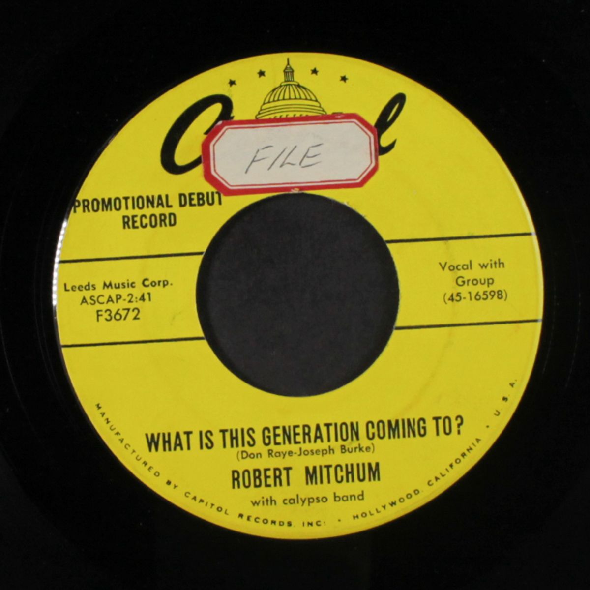 what is this generation coming to? by ROBERT MITCHUM