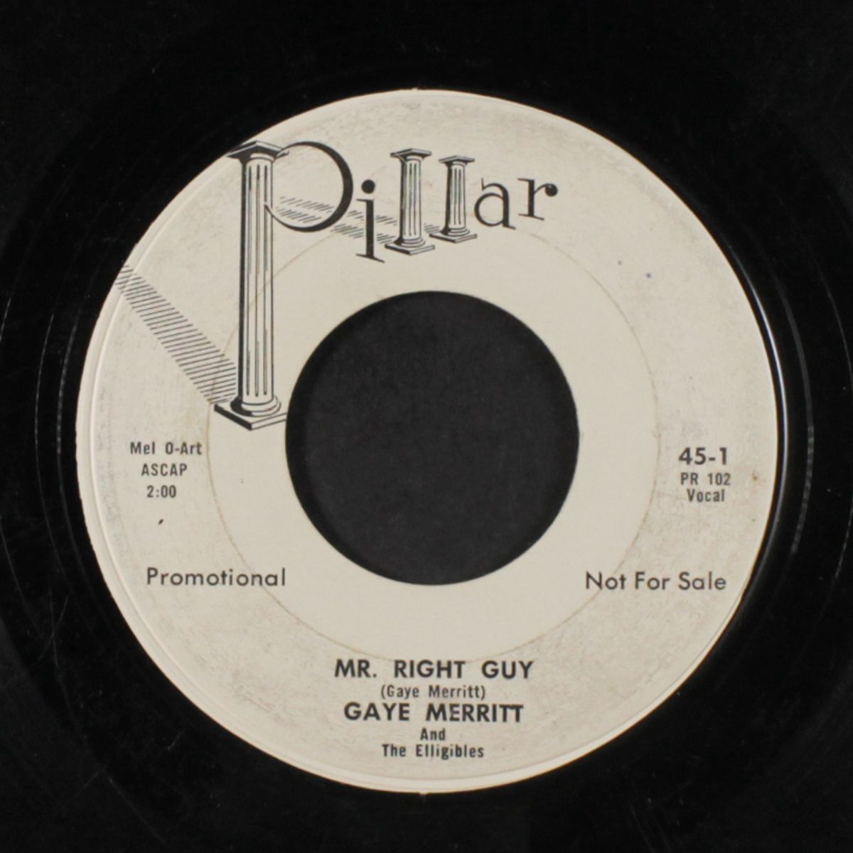 this is the kiss / mr. right guy by GAYE MERRITT & ELLIGIBLES