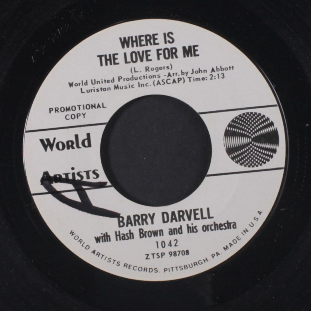 where is the love for me / i remember by BARRY DARVELL