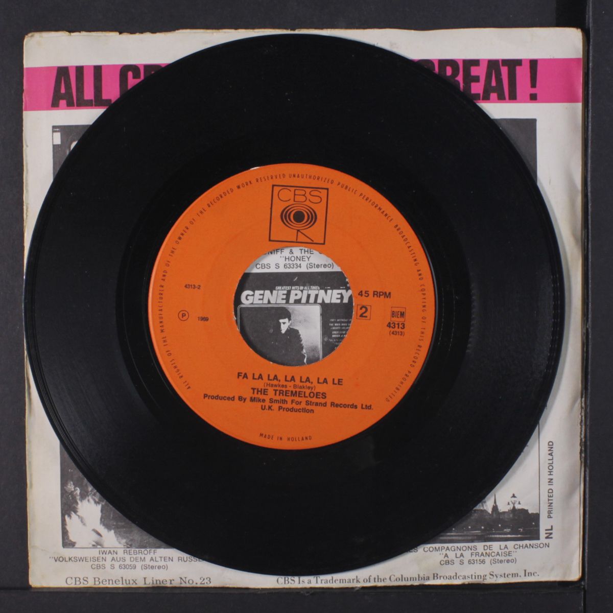 once on a sunday morning / fa la la by TREMELOES
