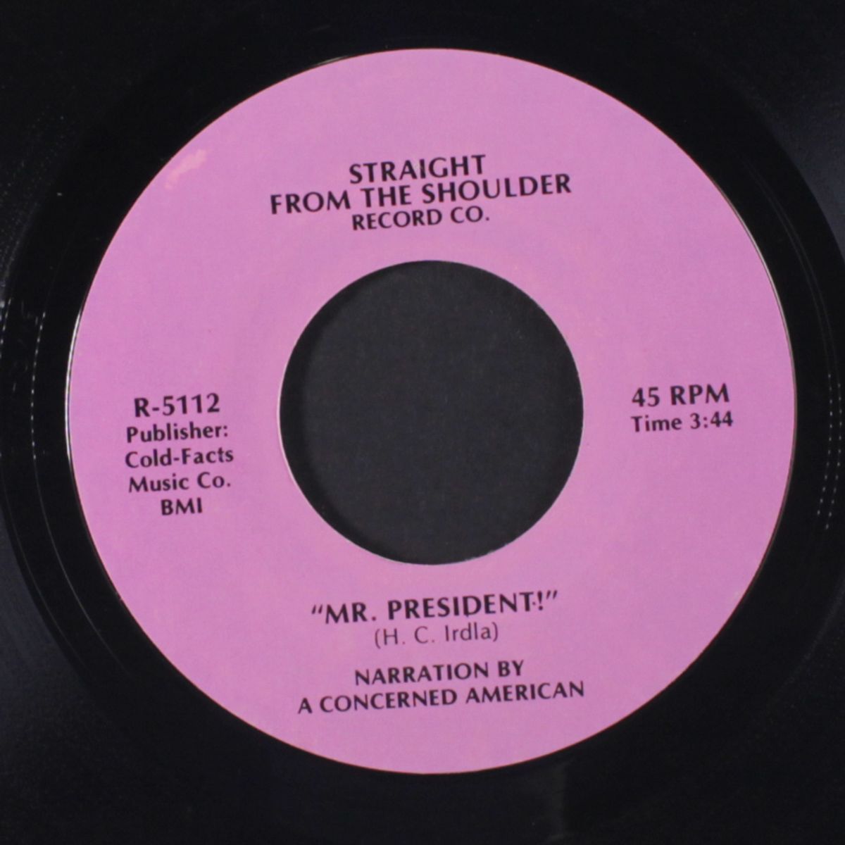 mr. president / same by A CONCERNED AMERICAN