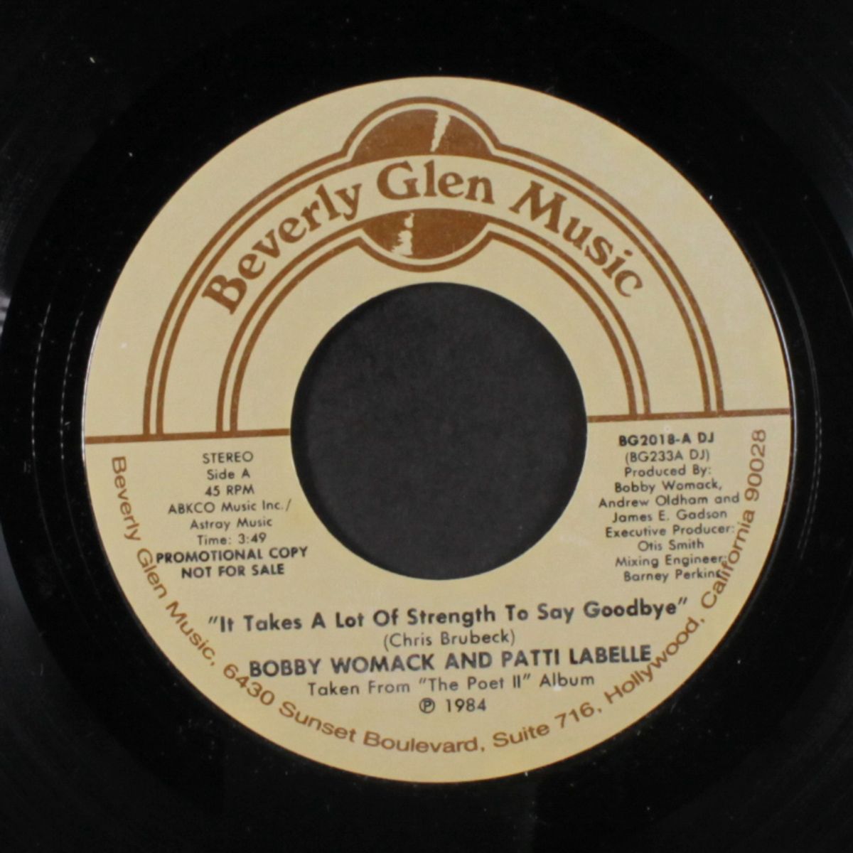 it takes a lot of strength to say goodbye / same by BOBBY WOMACK & PATTI LABELLE