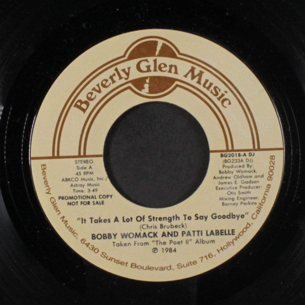it takes a lot of strength to say goodbye / same by BOBBY WOMACK & PATTI LABELLE