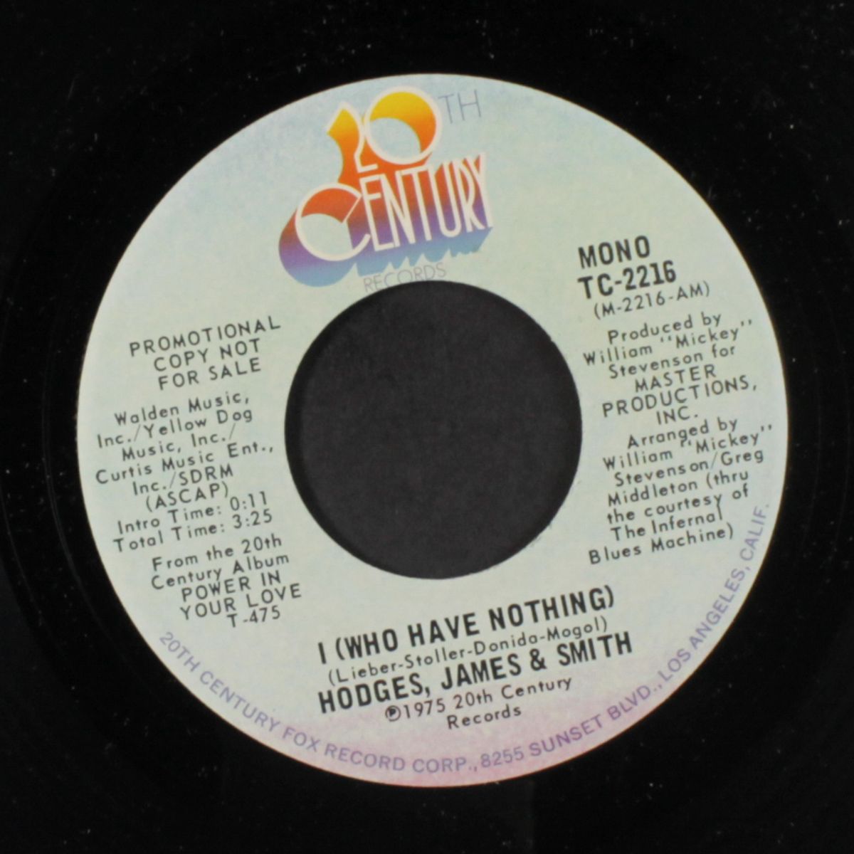 i (who have nothing / mono) by HODGES, JAMES & SMITH