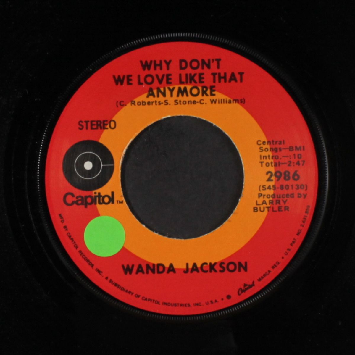 fancy satin pillows / why don't we love like that anymore by WANDA JACKSON