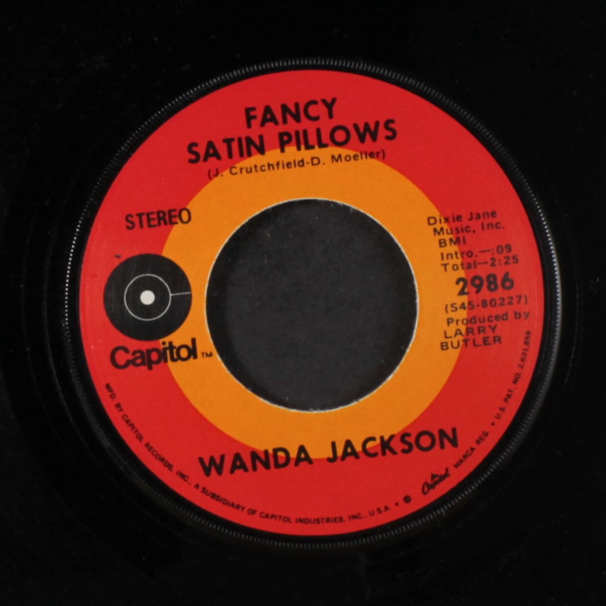 fancy satin pillows / why don't we love like that anymore by WANDA JACKSON