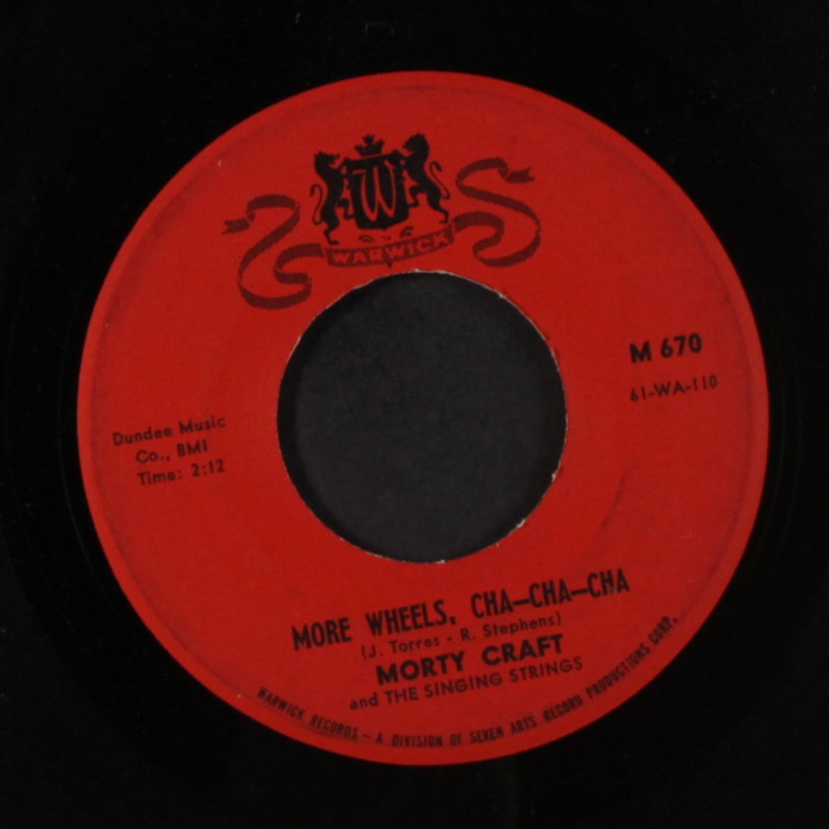 more wheels, cha-cha-cha / swinging gypsies by MORTY CRAFT