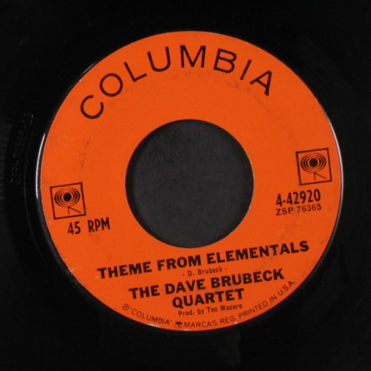 cable car / theme from elementals by DAVE BRUBECK QUARTET