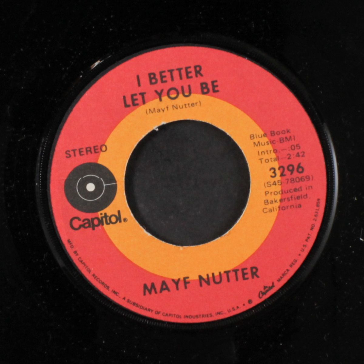 the sing-along song / i better let you be by MAYF NUTTER