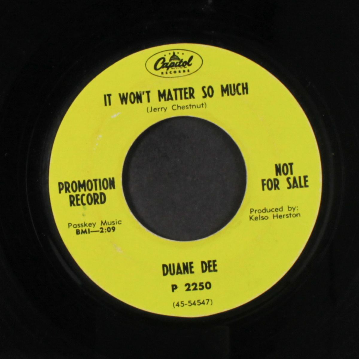 we're the kind of people / it won't matter so much by DUANE DEE
