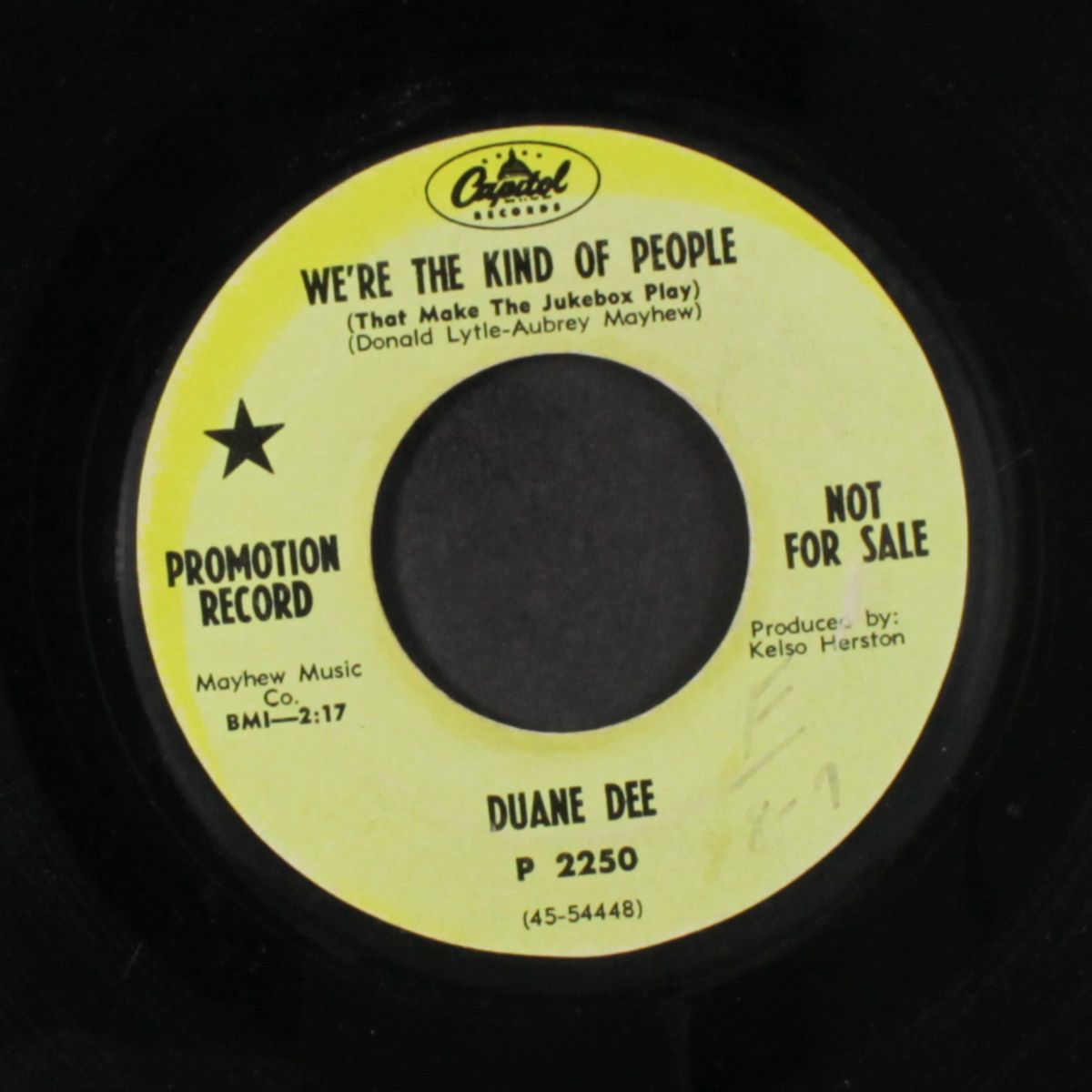 we're the kind of people / it won't matter so much by DUANE DEE