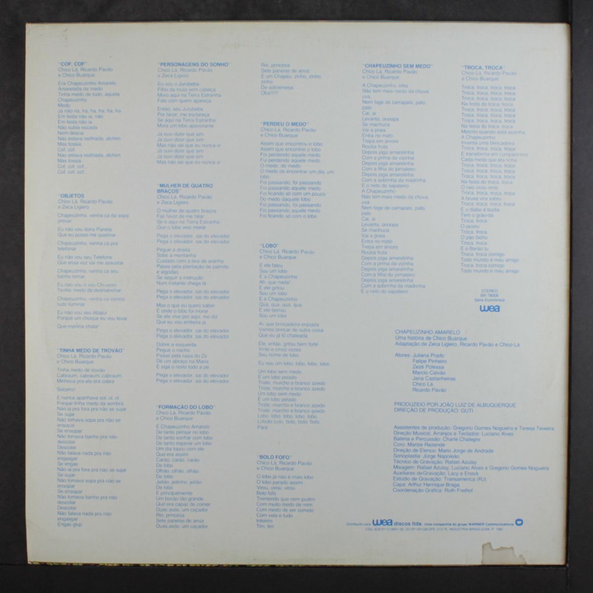 chapezinho amarelo by CHICO BUARQUE