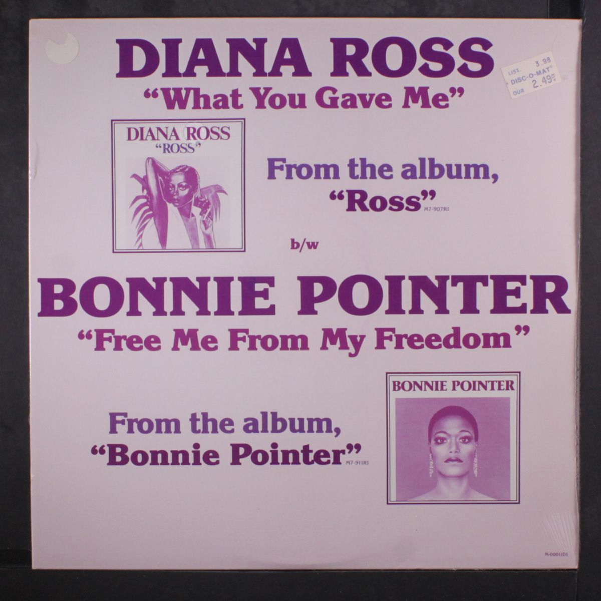 what you gave me / free me from my freedom by DIANA ROSS / BONNIE POINTER