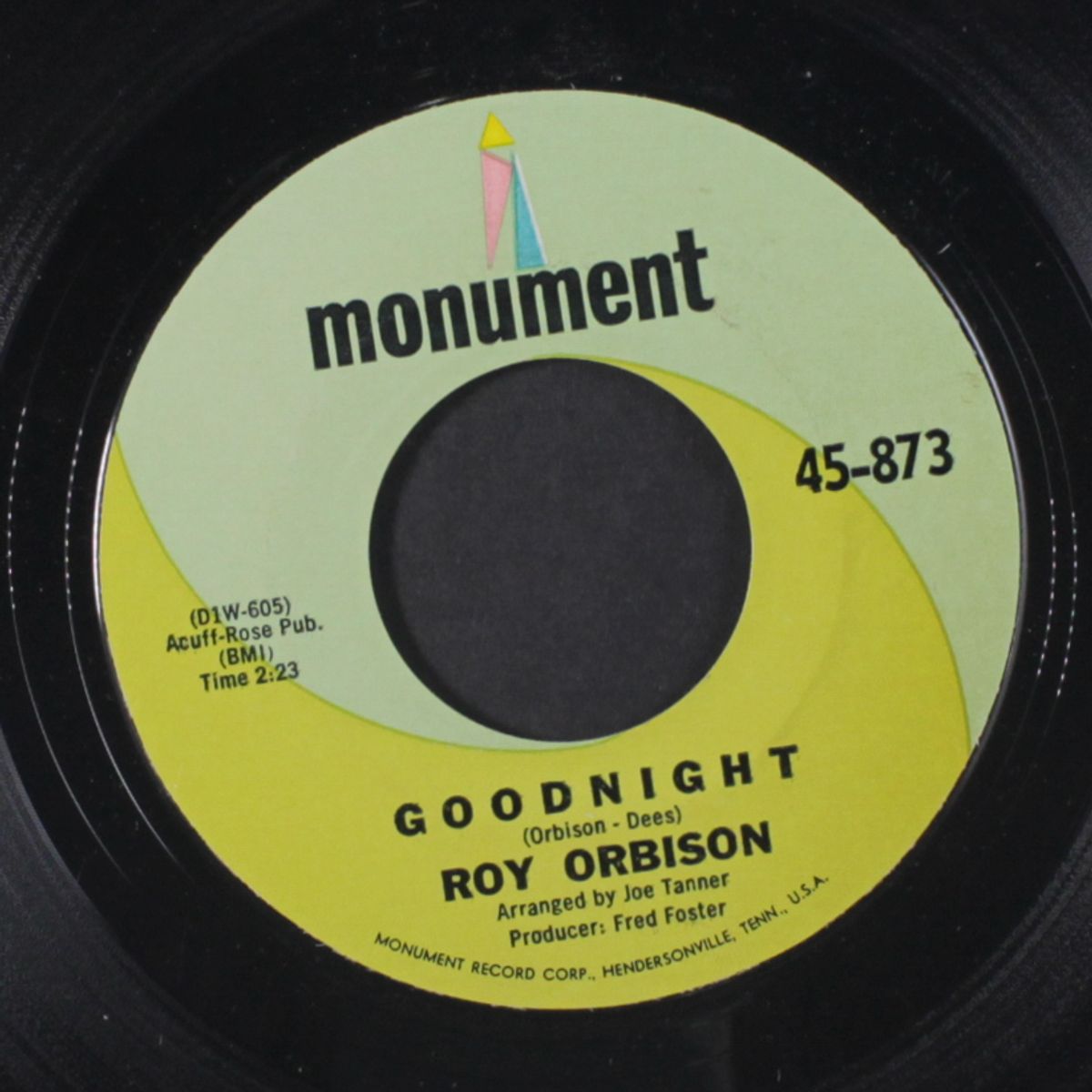 goodnight / only with you by ROY ORBISON