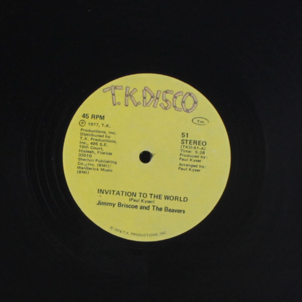 invitation to the world / living for today by JIMMY BRISCOE & BEAVERS